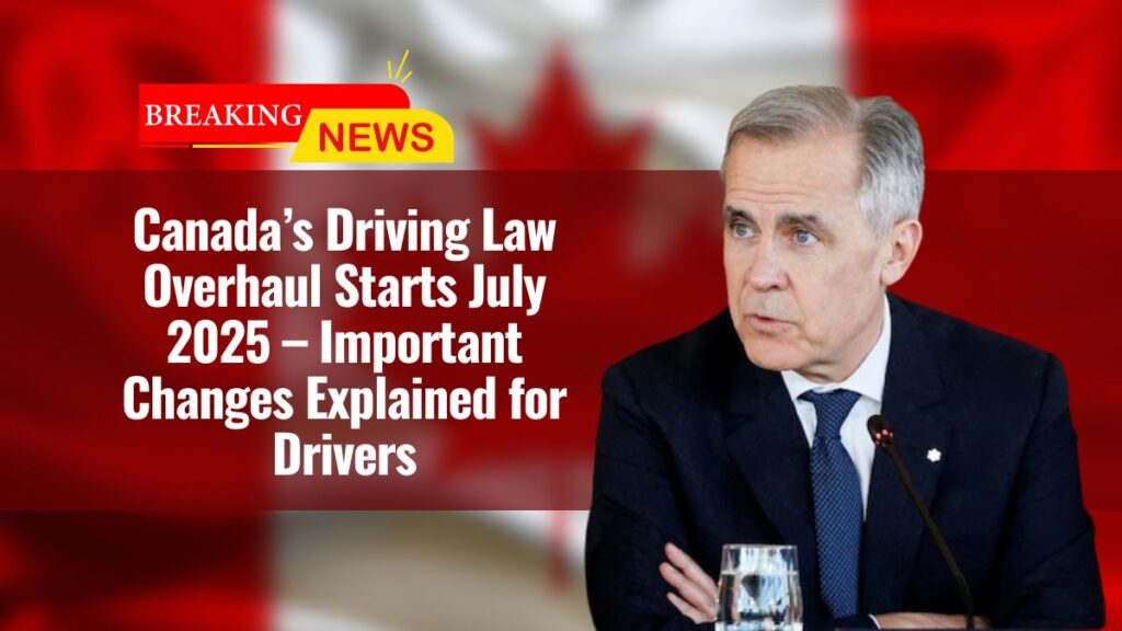 Canada’s Driving Law Overhaul Starts July 2025 – Important Changes Explained for Drivers